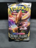 Factory Sealed Pokemon Sword & Shield REBEL CLASH 10 Card Booster Pack