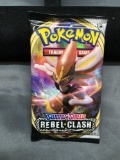 Factory Sealed Pokemon Sword & Shield REBEL CLASH 10 Card Booster Pack