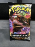 Factory Sealed Pokemon Sword & Shield REBEL CLASH 10 Card Booster Pack