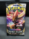 Factory Sealed Pokemon Sword & Shield REBEL CLASH 10 Card Booster Pack
