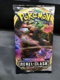 Factory Sealed Pokemon Sword & Shield REBEL CLASH 10 Card Booster Pack