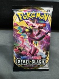 Factory Sealed Pokemon Sword & Shield REBEL CLASH 10 Card Booster Pack