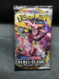 Factory Sealed Pokemon Sword & Shield REBEL CLASH 10 Card Booster Pack