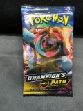 Factory Sealed Pokemon Champion's Path 10 Card Booster Pack