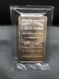 10 Troy Ounces .999 Fine Silver NTR Metals Silver Bullion Bar from Estate