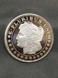1 Troy Ounce .999 Fine Silver Morgan Dollar Style Silver Bullion Round Coin