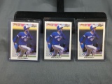 3 Card Lot of 1990 Leaf #237 JOHN OLERUD Blue Jays ROOKIE Baseball Cards