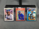 3 Card Lot of 1990 KEN GRIFFEY JR. Seattle Mariners 2nd Year Baseball Cards