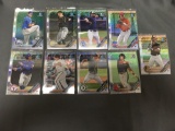 9 Card Lot of Bowman Chrome Baseball Prospect REFRACTOR ROOKIE Cards from Massive Collection