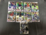 9 Card Lot of Bowman Chrome Baseball Prospect REFRACTOR ROOKIE Cards from Massive Collection