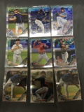 9 Card Lot of Bowman Chrome Baseball Prospect REFRACTOR ROOKIE Cards from Massive Collection