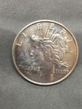 1 Troy Ounce .999 Fine Silver Peace Dollar Style Silver Bullion Round Coin