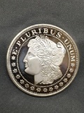 1 Troy Ounce .999 Fine Silver Morgan Dollar Style Silver Bullion Round Coin