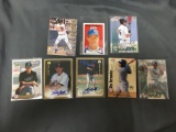 8 Card Lot of Certified Autographed Baseball Cards from Huge Collection