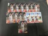 14 Card Lot of RHYS HOSKINS Philadelphia Phillies ROOKIE Baseball Cards