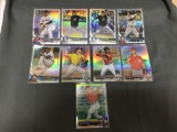 9 Card Lot of Bowman Chrome Baseball Prospect REFRACTOR ROOKIE Cards from Massive Collection