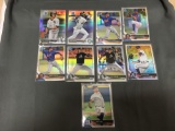 9 Card Lot of Bowman Chrome Baseball Prospect REFRACTOR ROOKIE Cards from Massive Collection