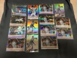 14 Card Lot of HOUSTON ASTROS Star Player Refractors & Xfractor Baseball Cards from Huge Collection