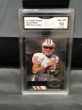 GMA Graded 2012 Metal Universe Retro RUSSELL WILSON Seahawks ROOKIE Football Card - GEM MINT 10
