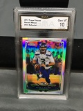 GMA Graded 2014 Topps Chrome Refractor RUSSELL WILSON Seahawks Football Card - GEM MINT 10