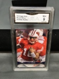 GMA Graded 2012 Upper Deck #134 RUSSELL WILSON Seahawks ROOKIE Football Card - MINT 9