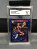 GMA Graded 2018-19 Donruss Optic Blue Velocity DWYANE WADE Heat Insert Basketball Card - GEM MINT 10