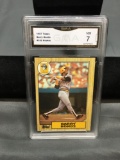 GMA Graded 1987 Topps #320 BARRY BONDS Giants Pirates ROOKIE Baseball Card - NM 7