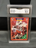 GMA Graded 1989 Pro Set #494 BARRY SANDERS Lions ROOKIE Football Card - NM-MT+ 8.5