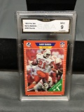 GMA Graded 1989 Pro Set #494 BARRY SANDERS Lions ROOKIE Football Card - MINT 9