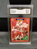 GMA Graded 1989 Pro Set #494 BARRY SANDERS Lions ROOKIE Football Card - NM-MT+ 8.5