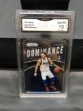 GMA Graded 2019-20 Panini Prizm Dominance #20 LUKA DONCIC Mavs Basketball Card - GEM MINT 10