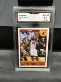 GMA Graded 2013-14 Hoops #62 LEBRON JAMES Heat Basketball Card - GEM MINT 10