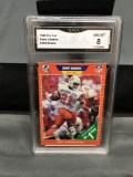 GMA Graded 1989 Pro Set #494 BARRY SANDERS Lions ROOKIE Football Card - NM-MT 8