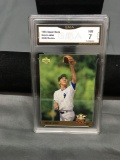 GMA Graded 1993 Upper Deck #449 DEREK JETER Yankees ROOKIE Baseball Card - NM 7