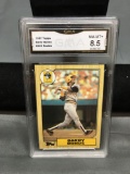 GMA Graded 1987 Topps #320 BARRY BONDS Giants Pirates ROOKIE Baseball Card - NM-MT+ 8.5