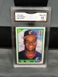 GMA Graded 1990 Score #663 FRANK THOMAS White Sox ROOKIE Baseball Card - GEM MINT 10