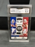 GMA Graded 2018 Panini Contenders Round Numbers JOSH ALLEN Bills ROOKIE Football Card - NM-MT+ 8.5