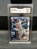 GMA Graded 2019 Bowman #78 RONALD ACUNA JR. Braves Baseball Card - GEM MINT 10