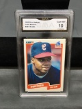 GMA Graded 1990 Fleer Update #U87 FRANK THOMAS White Sox ROOKIE Baseball Card - GEM MINT 10