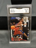 GMA Graded 1996-97 Fleer #235 ALLEN IVERSON 76ers ROOKIE Basketball Card - GEM MINT 10
