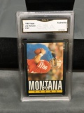 GMA Graded 1985 Topps #157 JOE MONTANA 49ers Football Card - AUTHENTIC