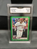 GMA Graded 2020 Bowman Green MIKE TROUT Angels Baseball Card /99 - GEM MINT 10