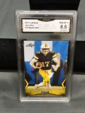GMA Graded 2018 Leaf Draft Gold JOSH ALLEN Bills ROOKIE Football Card - NM-MT+ 8.5
