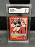 GMA Graded 1989 Score #211 THURMAN THOMAS Bills ROOKIE Football Card - MINT 9