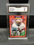 GMA Graded 1989 Pro Set #486 DEION SANDERS Falcons Cowboys ROOKIE Football Card - MINT 9