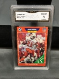 GMA Graded 1989 Pro Set #494 BARRY SANDERS Lions ROOKIE Football Card - NM-MT 8