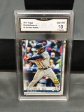 GMA Graded 2019 Topps #1 RONALD ACUNA JR. Braves Baseball Card - GEM MINT 10