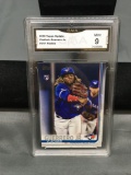 GMA Graded 2019 Topps Update VLADIMIR GUERRERO JR. Blue Jays ROOKIE Baseball Card - MINT 9