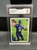 GMA Graded 2012 Topps Kickoff RUSSELL WILSON Seahawks ROOKIE Football Card - MINT 9