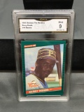 GMA Graded 1986 Donruss The Rookies #11 BARRY BONDS Giants Pirates ROOKIE Football Card - MINT 9